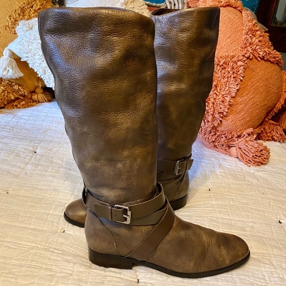 Dolce Vita leather riding boots - calf height - Picture 2 of 16
